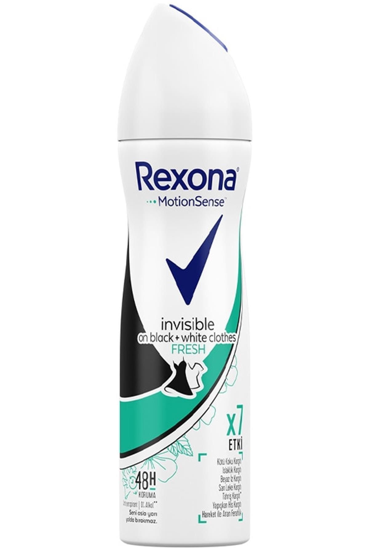 Rexona Deodorant Sprey Invisible Black White Fresh 150 ml