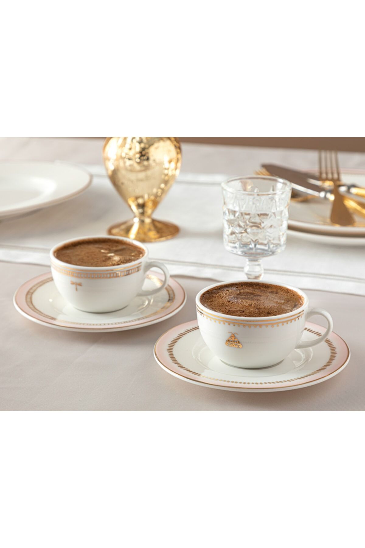 English Home Galia Butterfly Bone Porselen 2 Kişilik Kahve Fincan Takımı 90 Ml Pembe