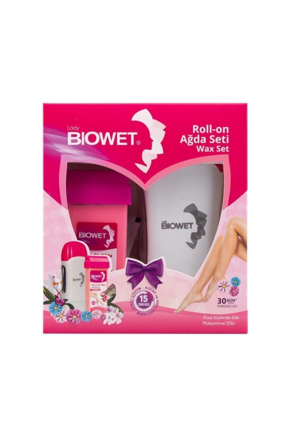 Bioxet Biowet Ağda Isıtıcı Seti (Ağda Makinesi, Roll - On, Ağda Bezi 2 M, Sir Ağda Temizleme Mendili)