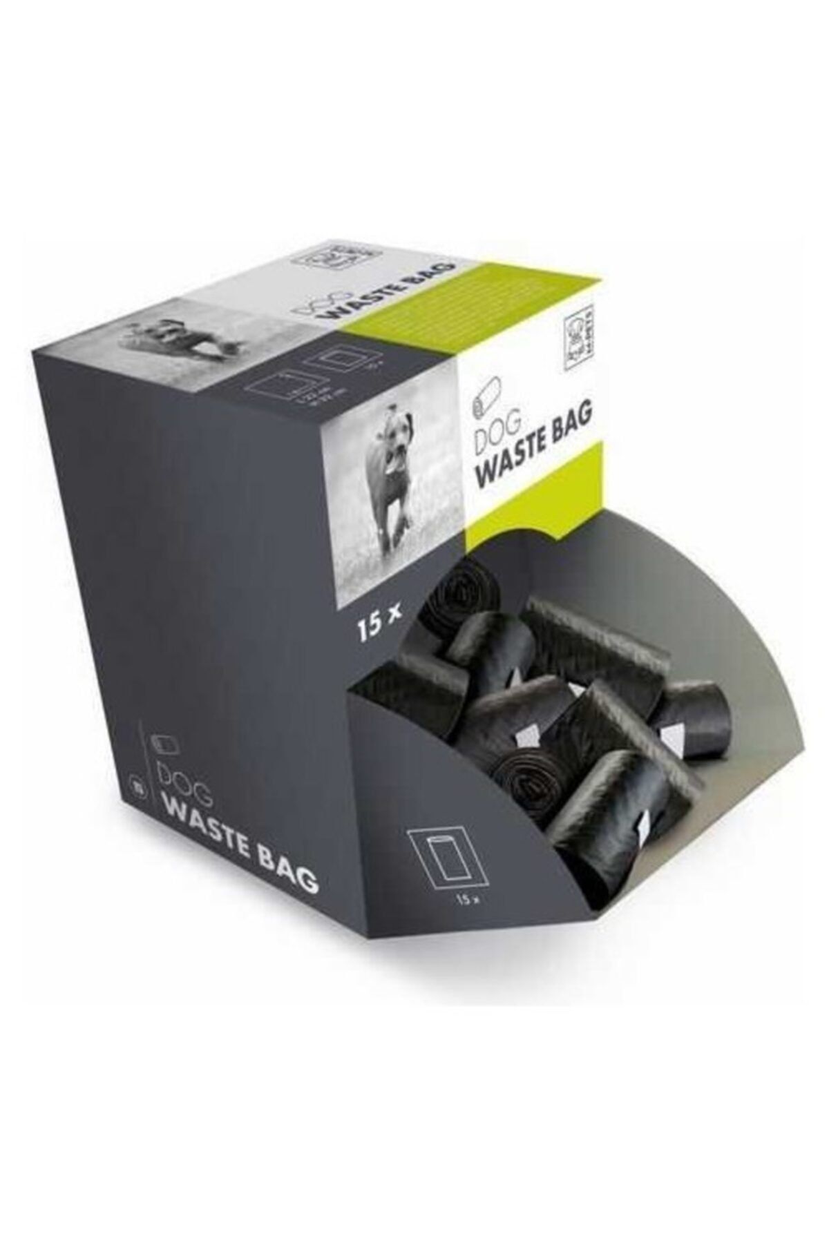 MPETS Dog Waste Bag 15li Dışkı Toplama Poşeti 64lü