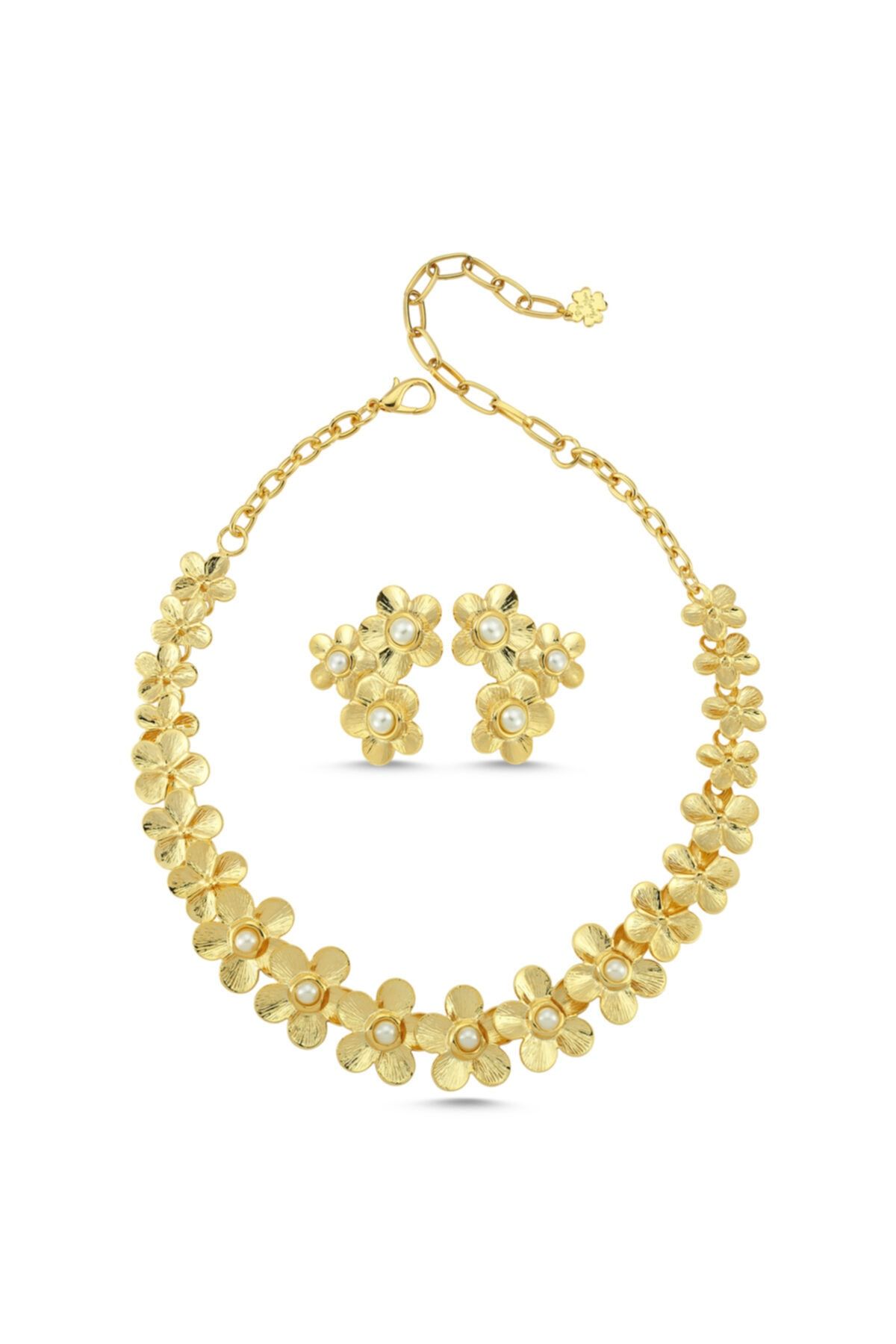 By İncifer Inci Çiçekli Vintage Set
