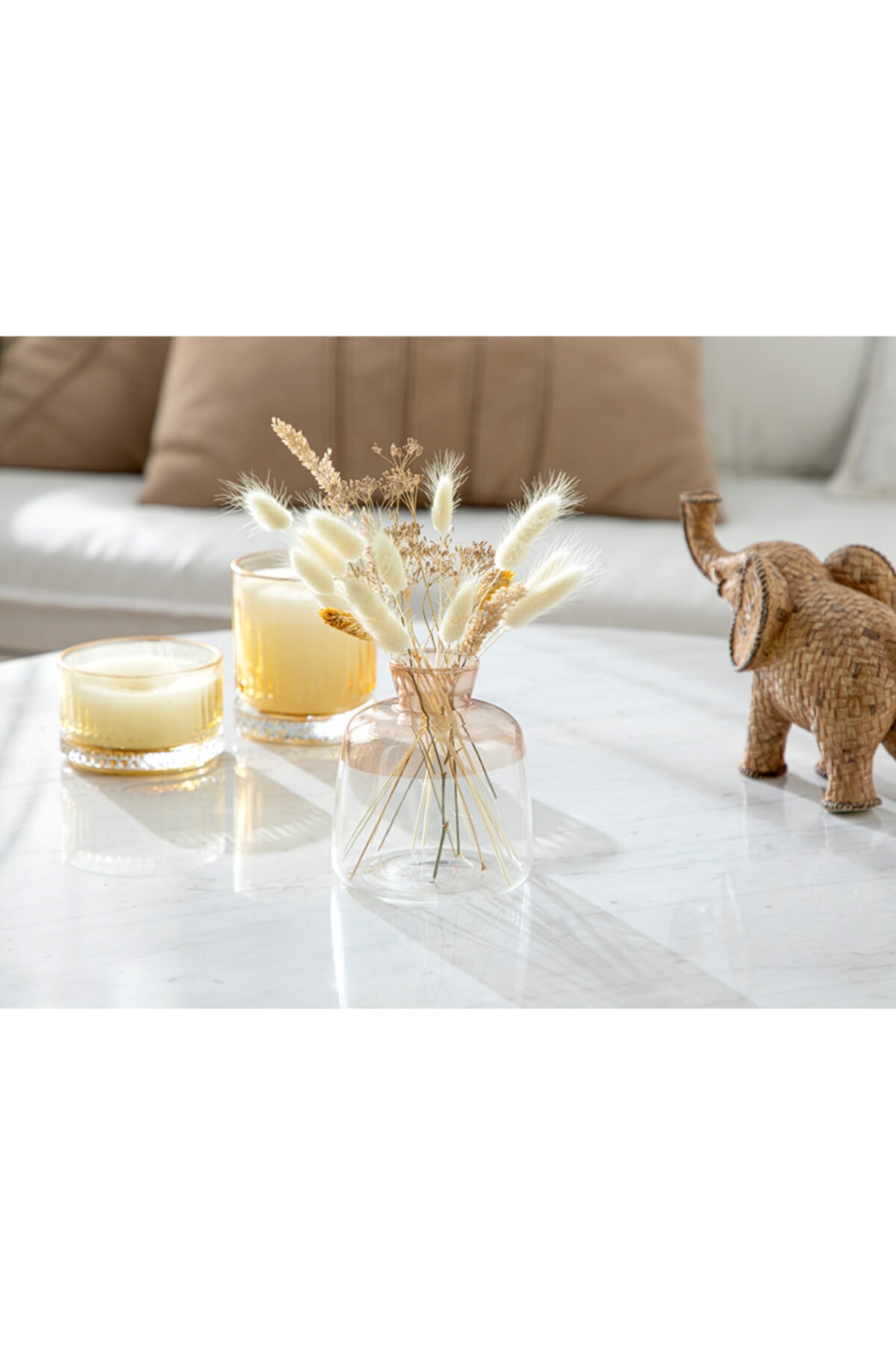 English Home Pure Vazo 10x11 cm Kahve