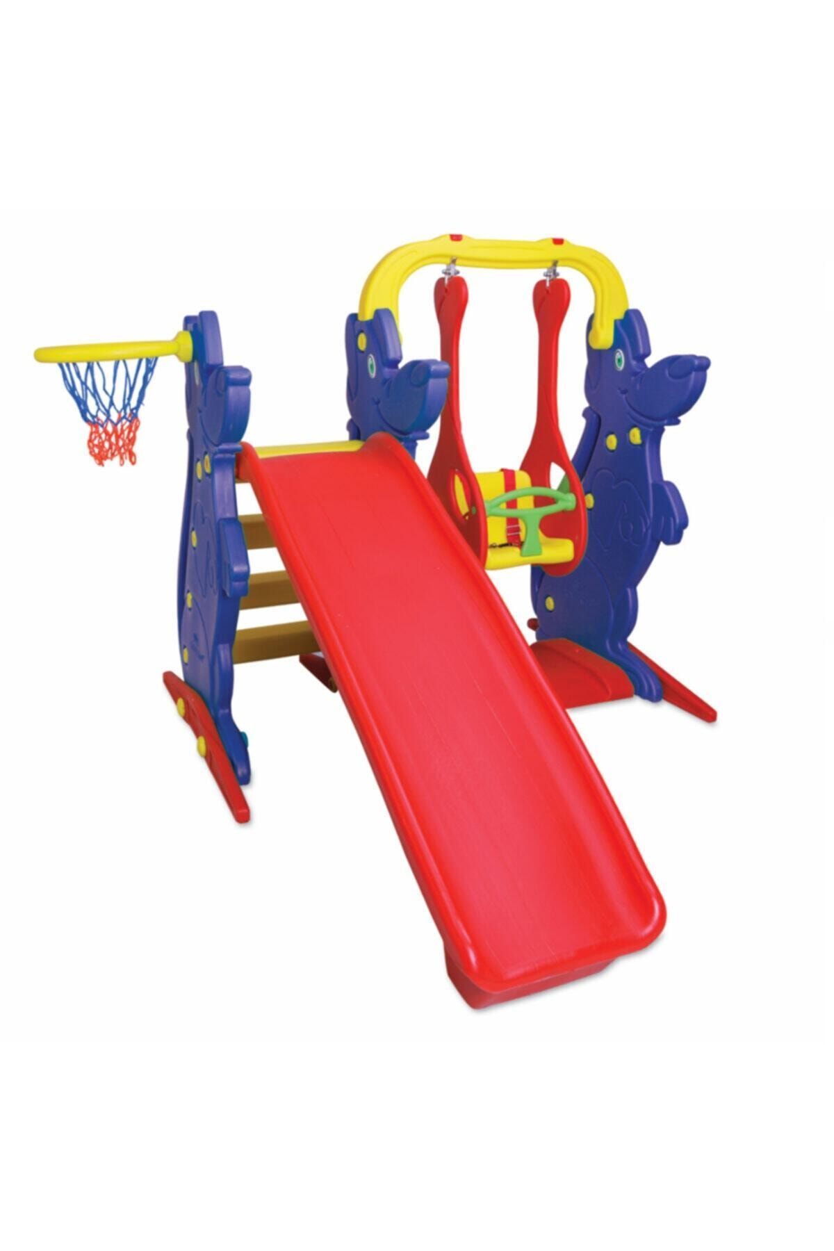 Monte Express Mavi Kaydıraklı Salıncak Set