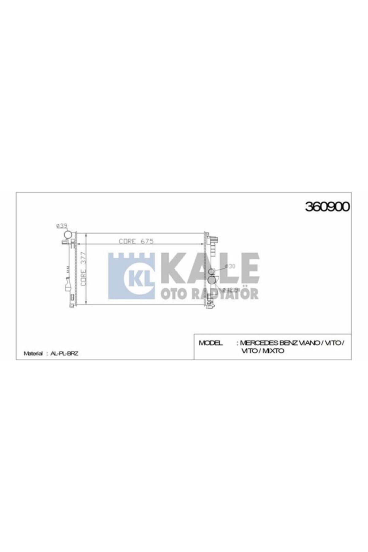 ÖZGÜÇYEDEK Motor Su Radyatoru Vıano W639 03 Vıto W639 03