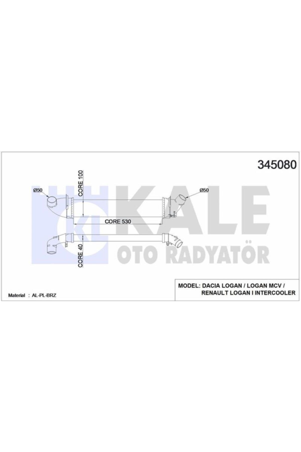 ÖZGÜÇYEDEK Turbo Radyatoru Logan Mcv Sandero 1,5dcı K9k