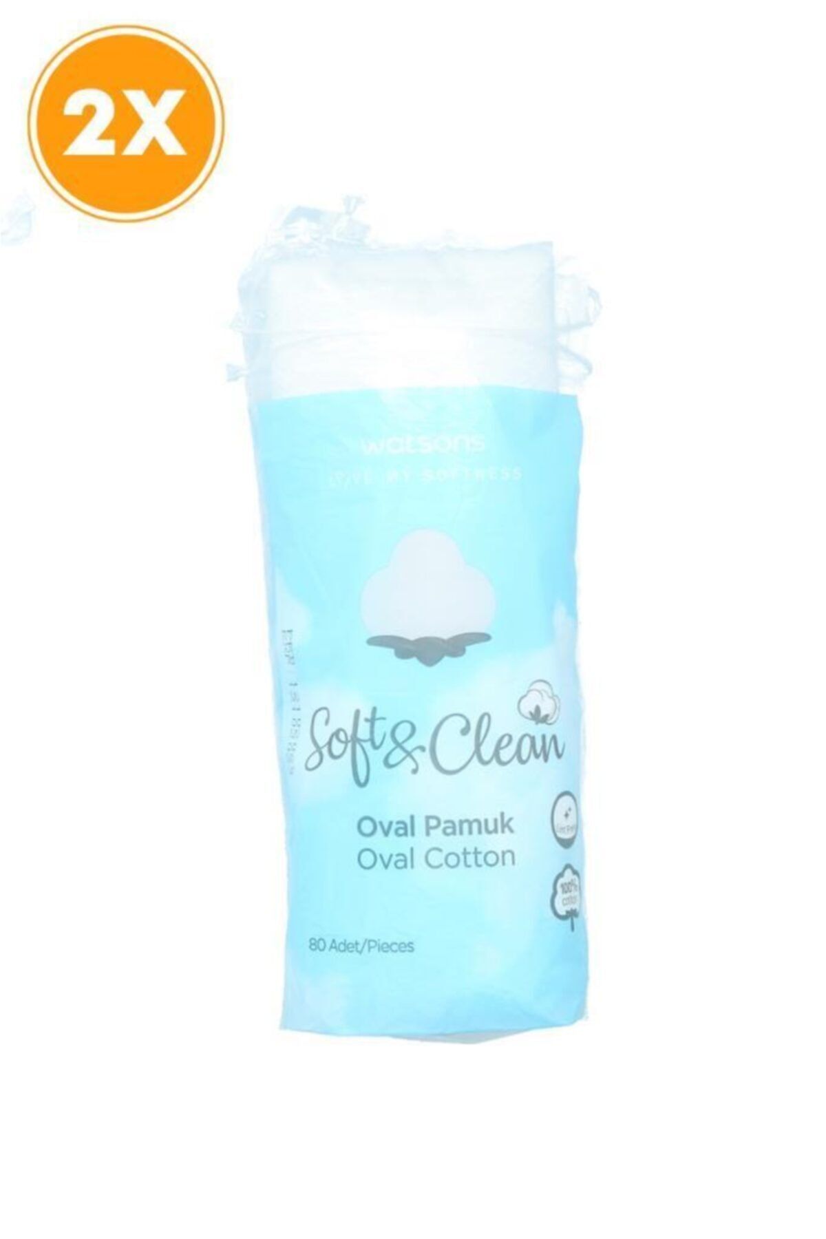 Watsons Oval Pamuk 80 Adet X2 Adet
