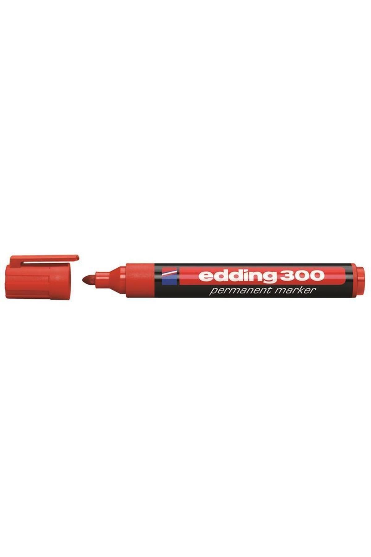 Edding 300 Kırmızı Permanent Marker Kalem