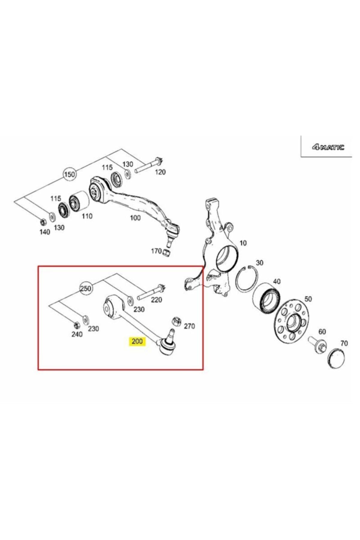 ÖZGÜÇYEDEK Salıncak Rotıllı On Sag Alt 4-matic W204 0714 S204 0714 C207 1316