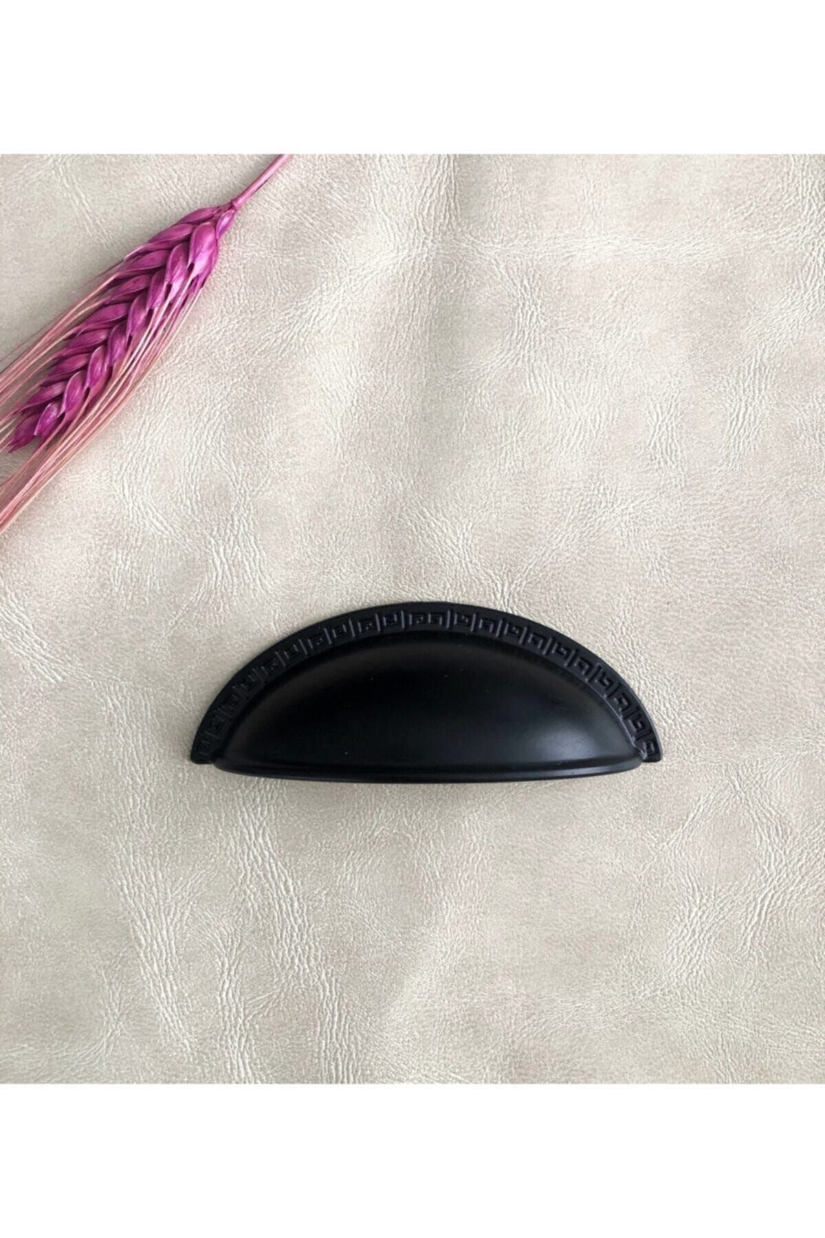 RFORM Çanak Kulp Mat Siyah 64mm (6,4cm) Iki Delik Arası Aks.