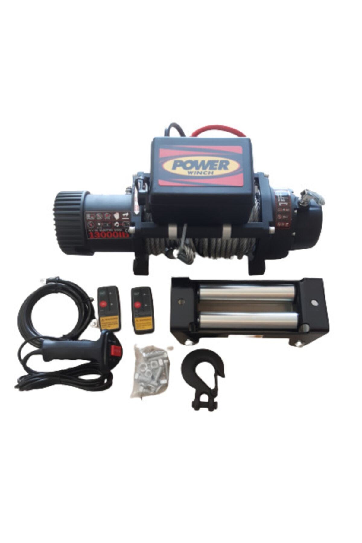 UCUZ GARAJ Power 13.000lb 6 Ton C elik Halatlı Off Road Kurtarıcı Vinci