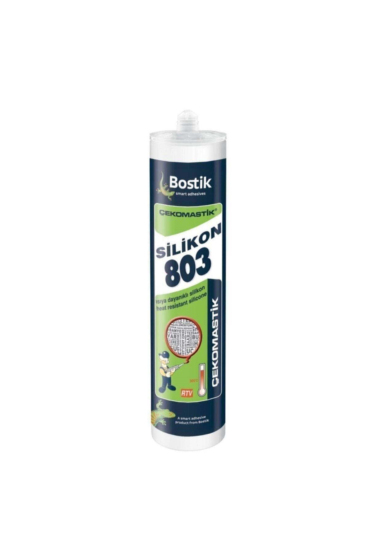 ÇEKOMASTİK 803 Isıya Dayanıklı Silikon 310 ml Kırmızı Bostik