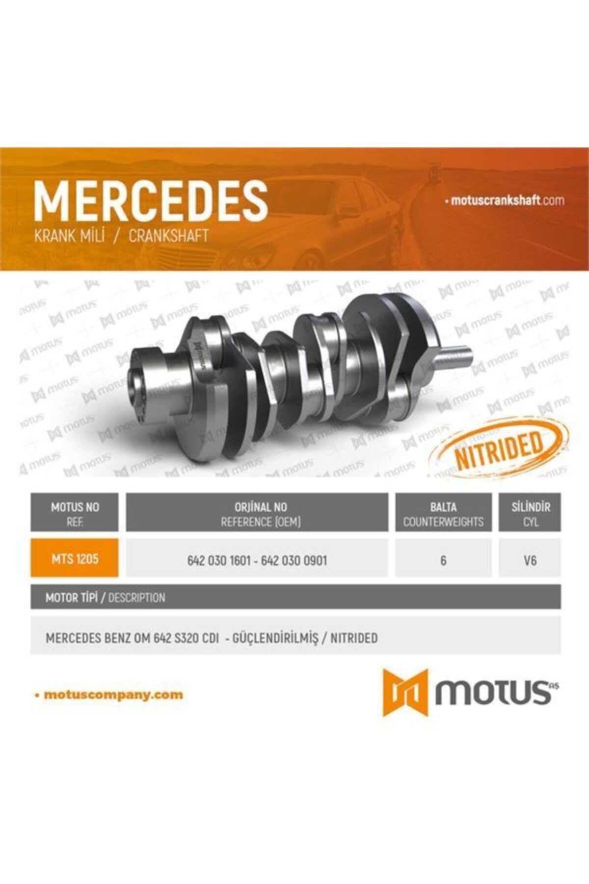 ÖZGÜÇYEDEK Krank Mılı (om642, Guclendırılmıs) S-class W221 0513