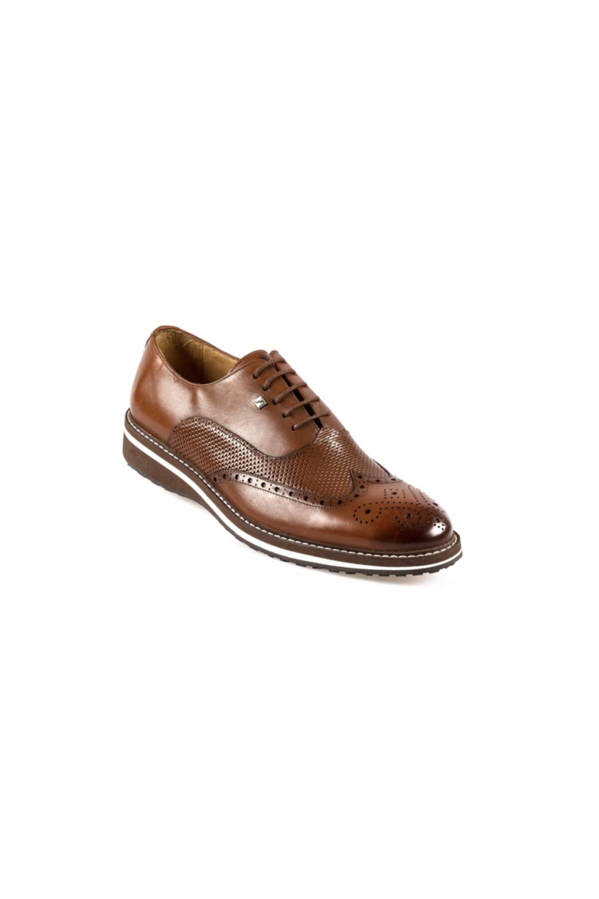 Fosco 8571 Taba Renk Oxford Hakiki Derı Erkek Ayakkabı