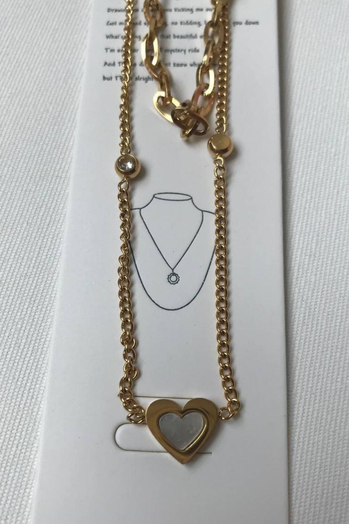 Dreamday Accessories Kalp Figürlü Çelik Kolye