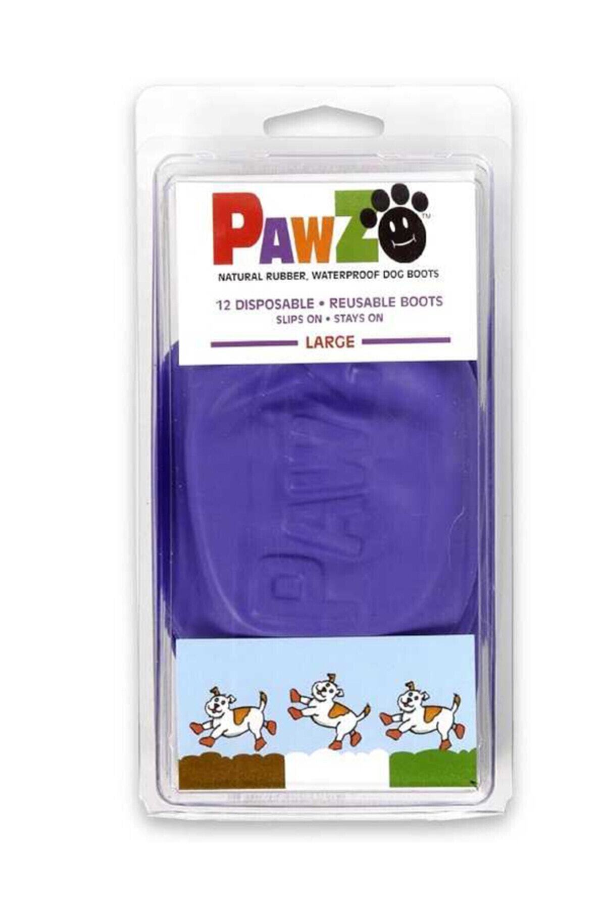 Pawz Mor Köpek Galoşu Large 12'li Paket