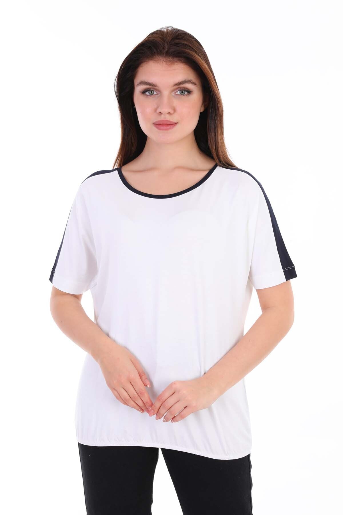 MEGHAN L.A Kolu Şeritli T-shirt