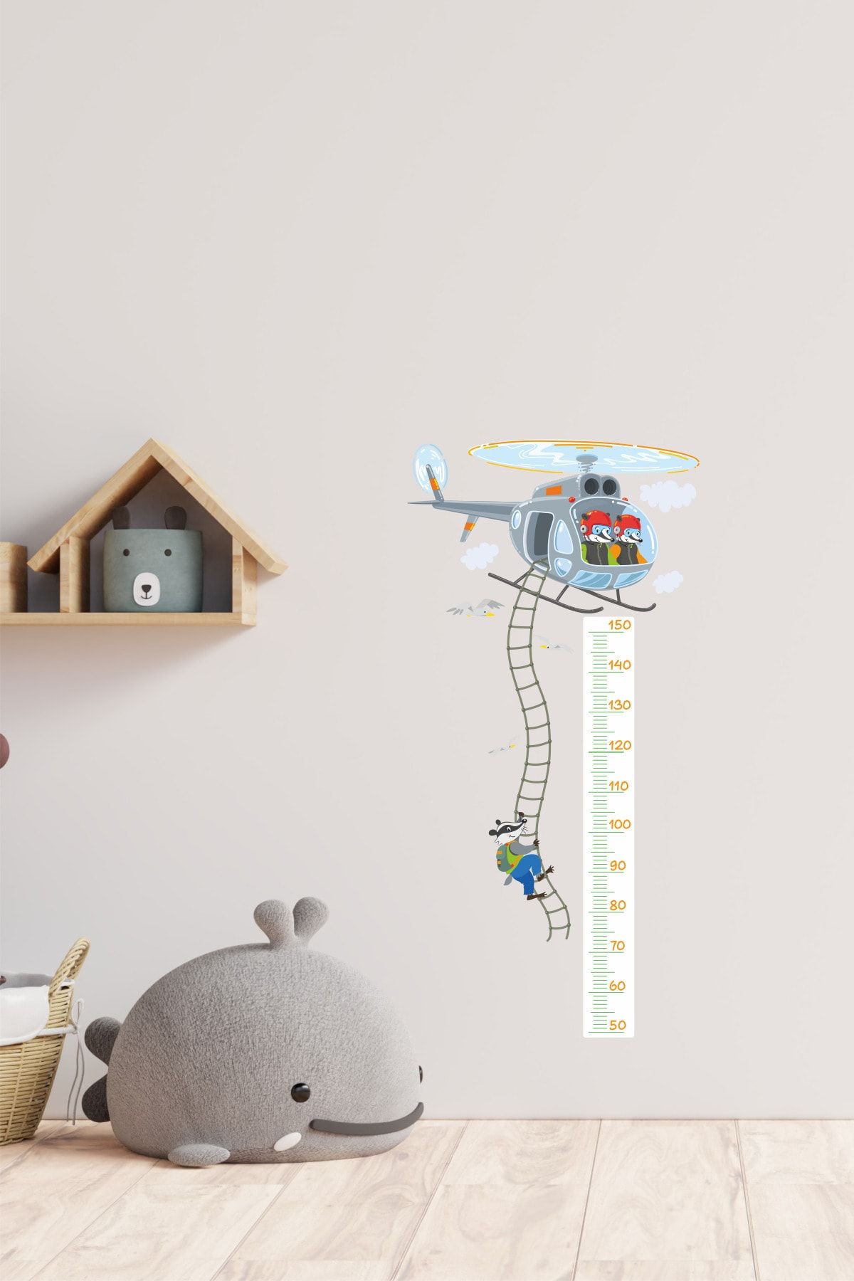 efekt reklam Helikopter Boy Cetveli Çocuk Odası Duvar Sticker
