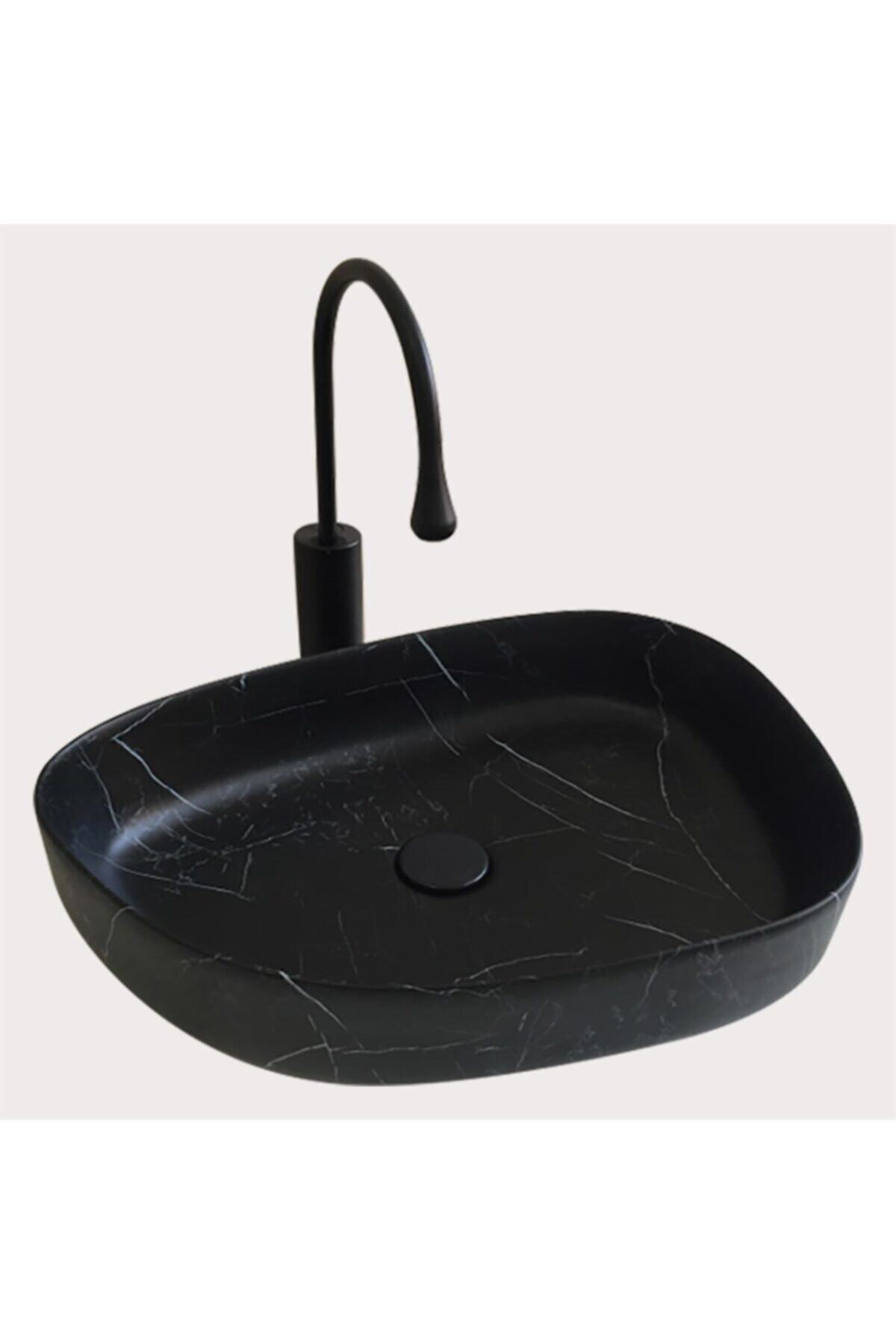 LENA Eva Banyo E-2107sm Tezgah Üstü Porselen Lavabo