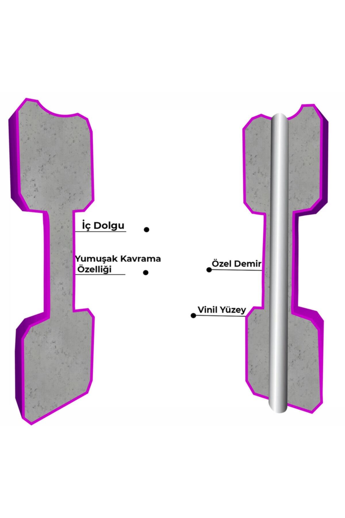 ZEUSSPOR Zeusstore 2 Kg Dambıl 2 X 2 Adet 4 Kg Dambıl Seti 4 Kg Dumbell Set (violet Mor )