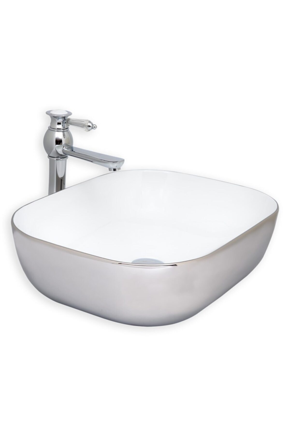 LENA Eva Banyo E-8225 Tezgah Üstü Porselen Lavabo