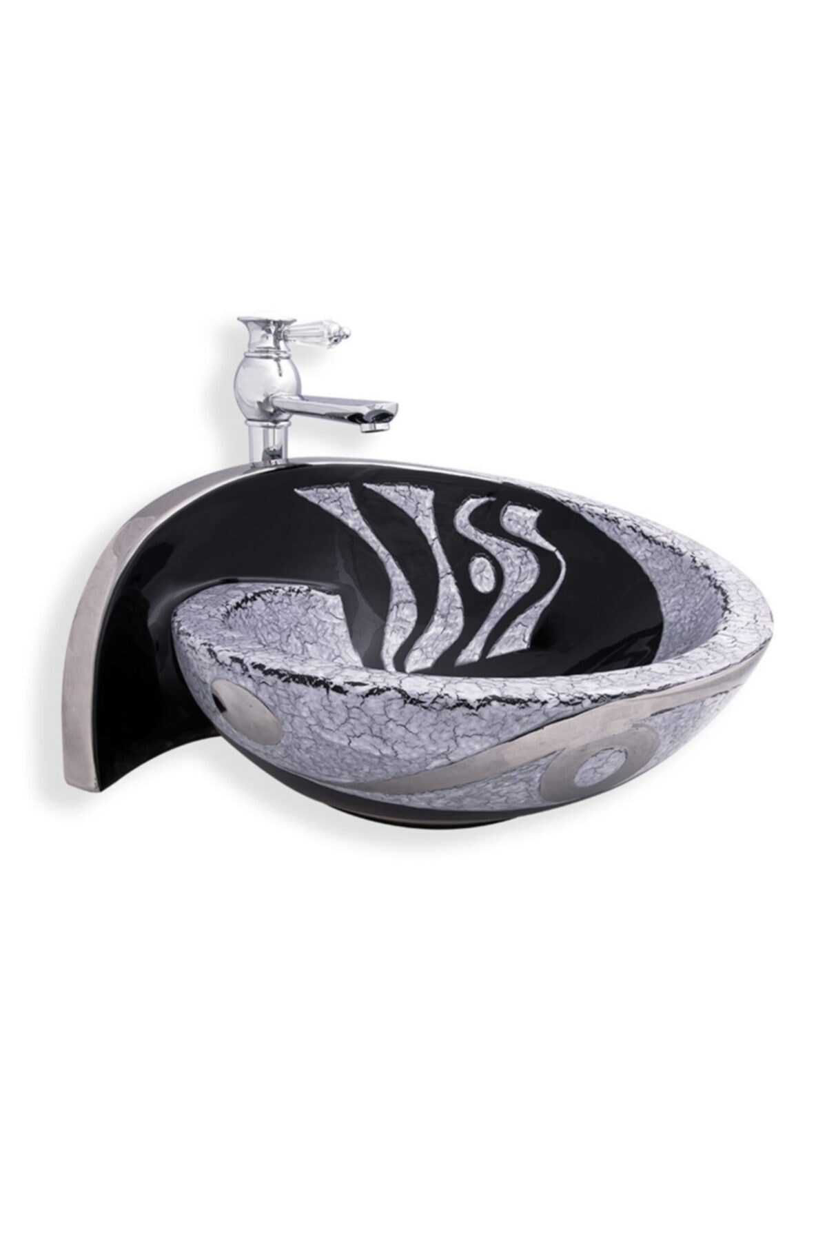 LENA Eva Banyo V-750 Helix Magia Tezgah Üstü Porselen Lavabo