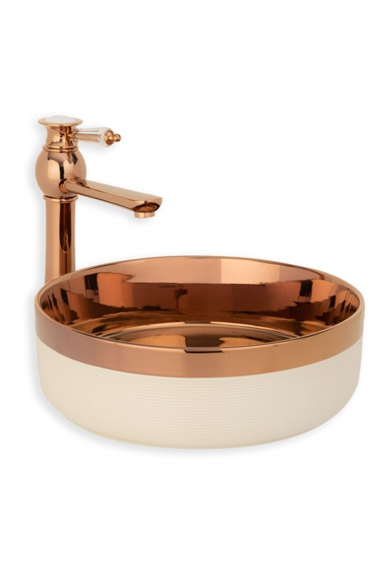 LENA Eva Banyo E-4000r Tezgah Üstü Porselen Lavabo