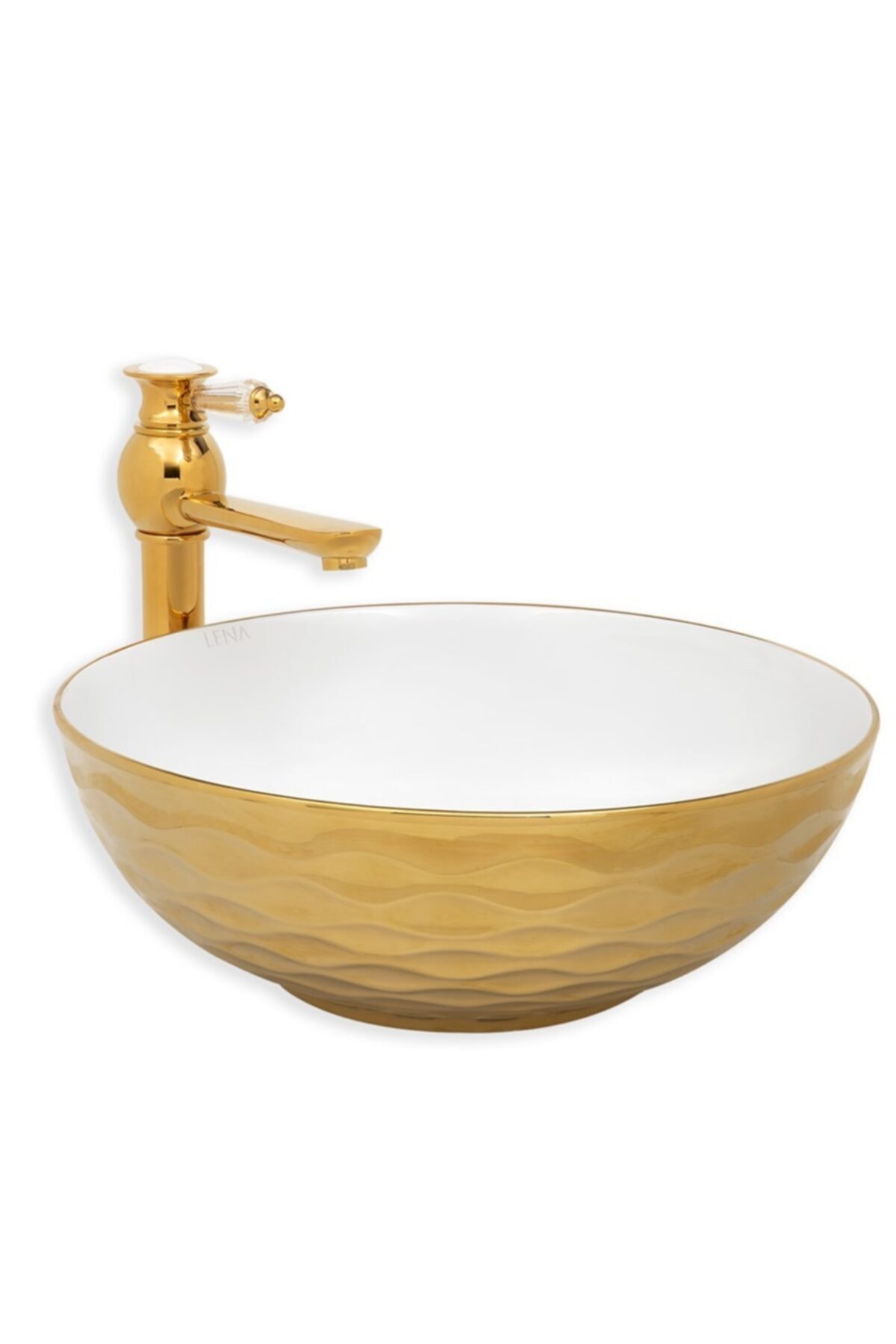 LENA Eva Banyo E-8116 Tezgah Üstü Porselen Lavabo