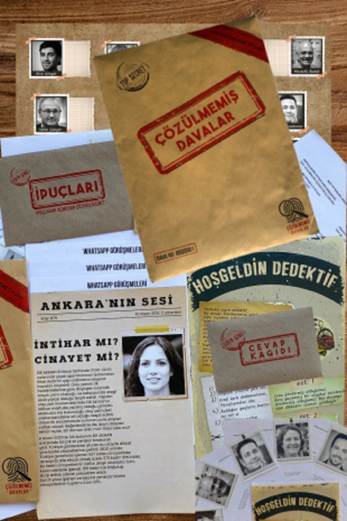 Stoa Çözülmemiş Davalar Dedektiflik Suç Çözümleme Oyunu - Gizem Bulmaca Kutu Oyunları - Suçlu Kim, Cinayeti Çözebilir Misin