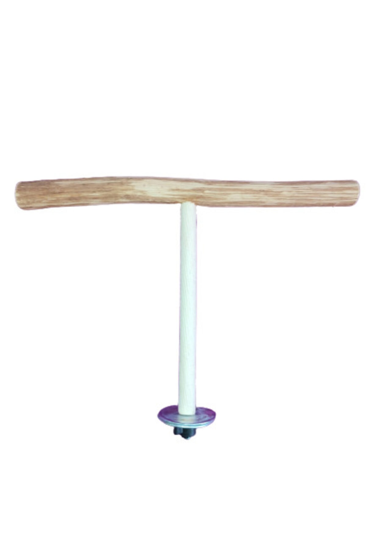 Wooden Bird Sultan Papağan Doğal Ağaç T Tünek