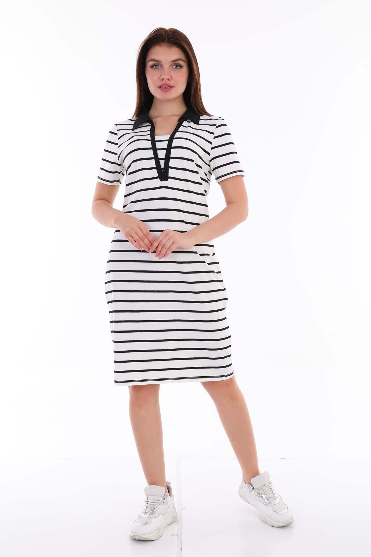 MEGHAN L.A Elbise Polo Yaka