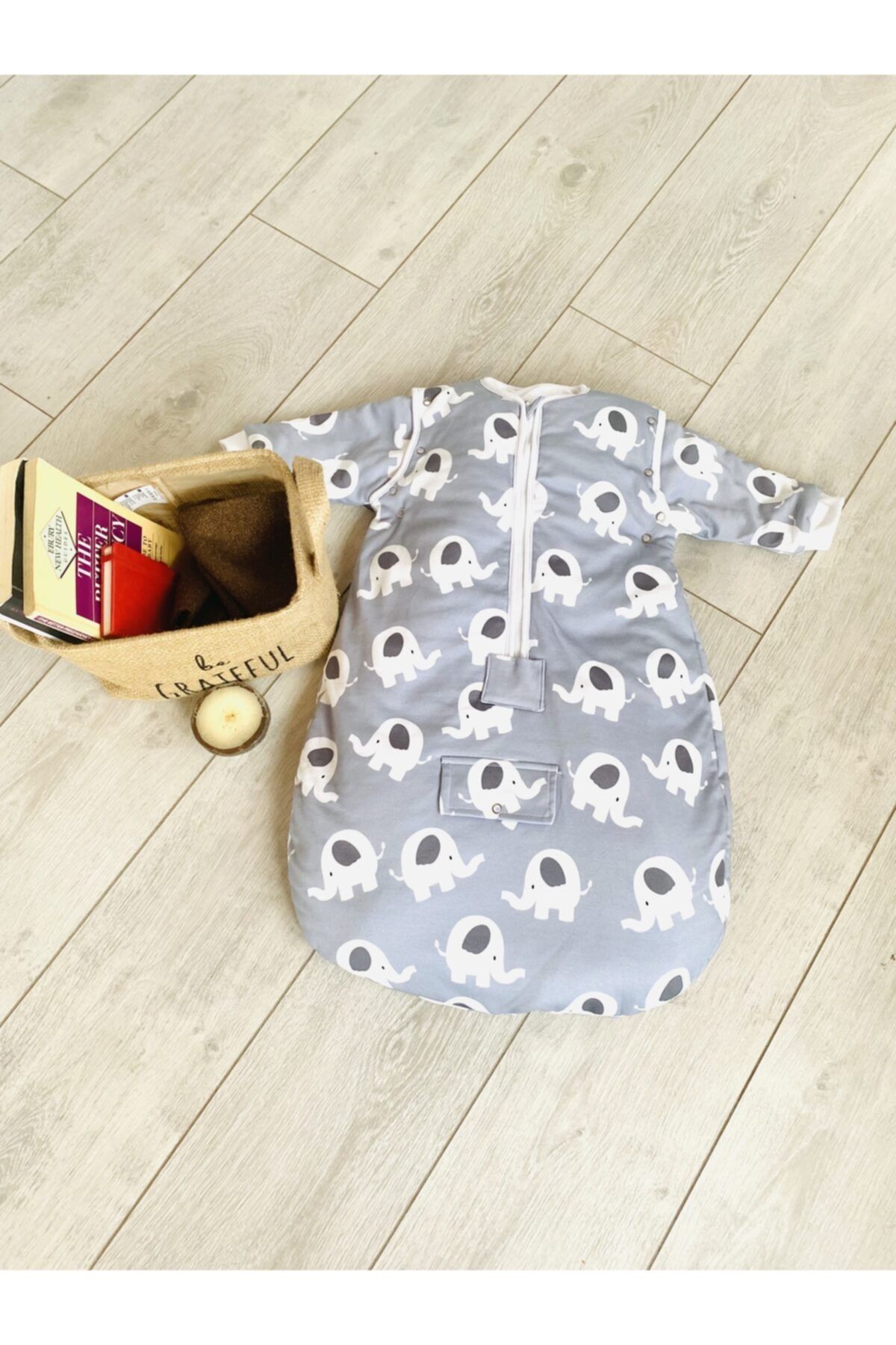 Little Sweet Things Çok Fonksiyonlu Organik Pamuk Kemer Hazneli Fermuar Korumalı Bebek Uyku Tulumu
