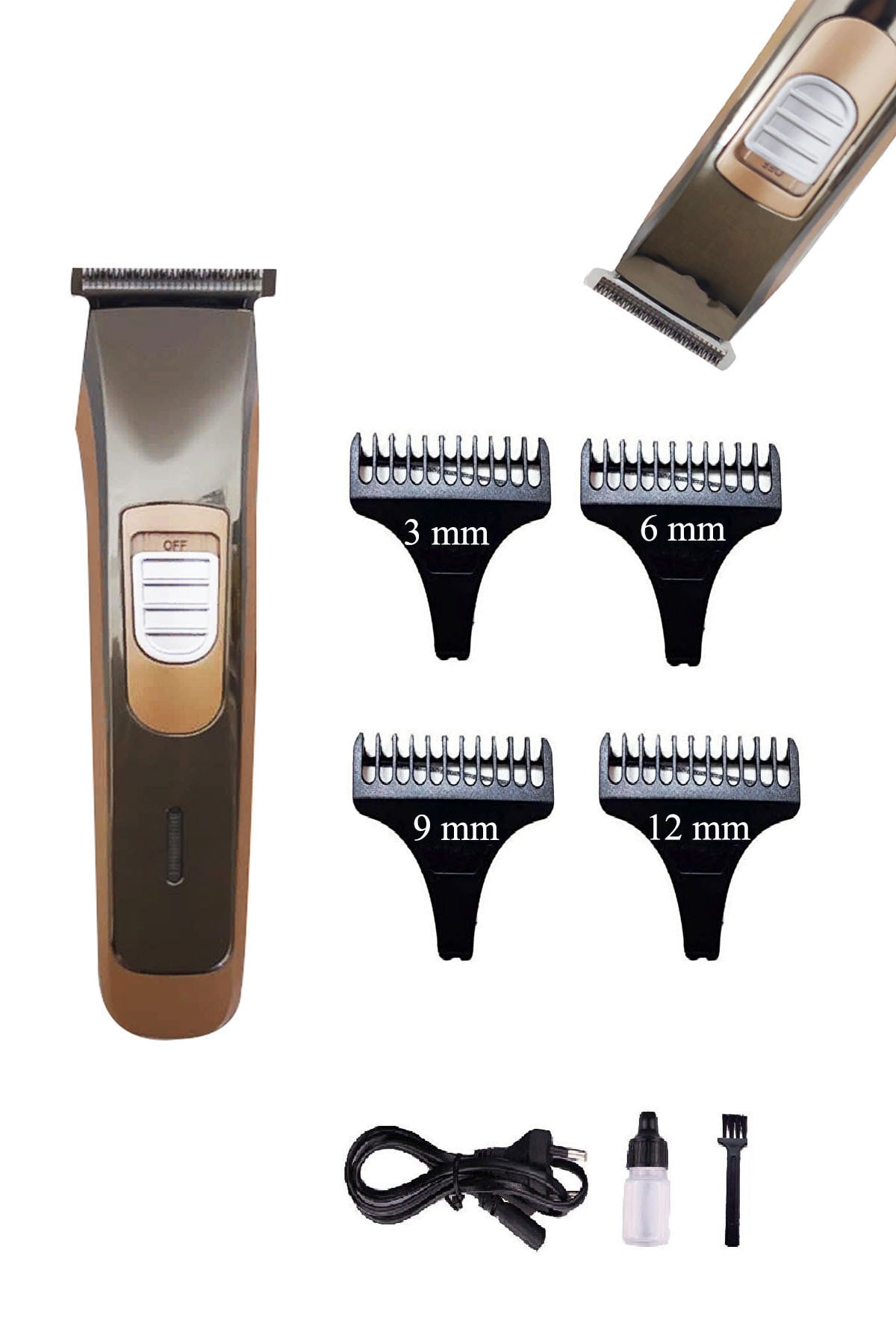 Mkey 1017 Kuaför Tipi Profesyonel Şarjlı Saç Sakal Kesme Tıraş Makinesi Erkek Tıraş Makinesi