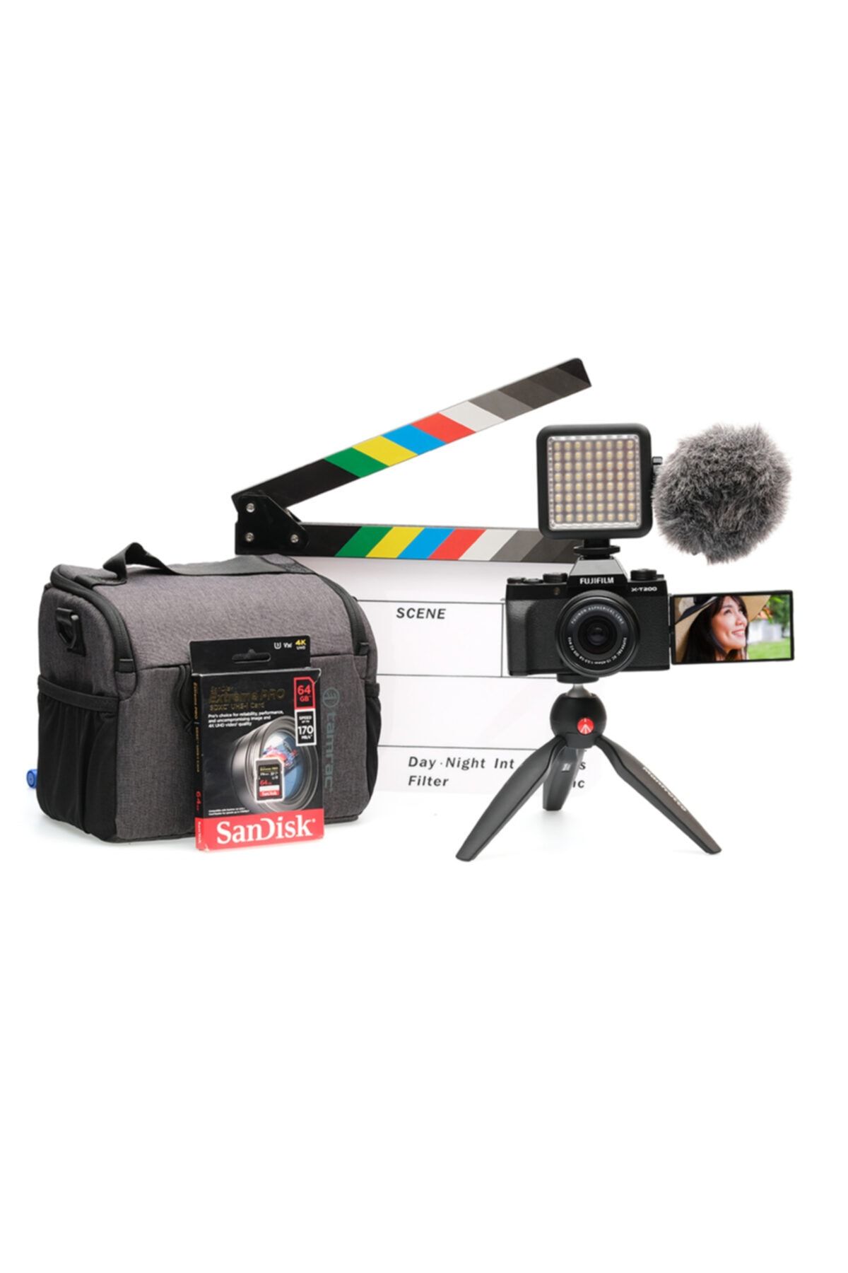 Fujifilm X-t200 Siyah + Xc15-45mm Vlogger Hazır Kit