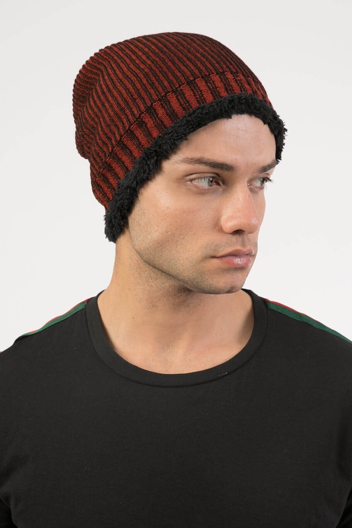 Mossta Içi Kürklü Erkek Kiremit Bere