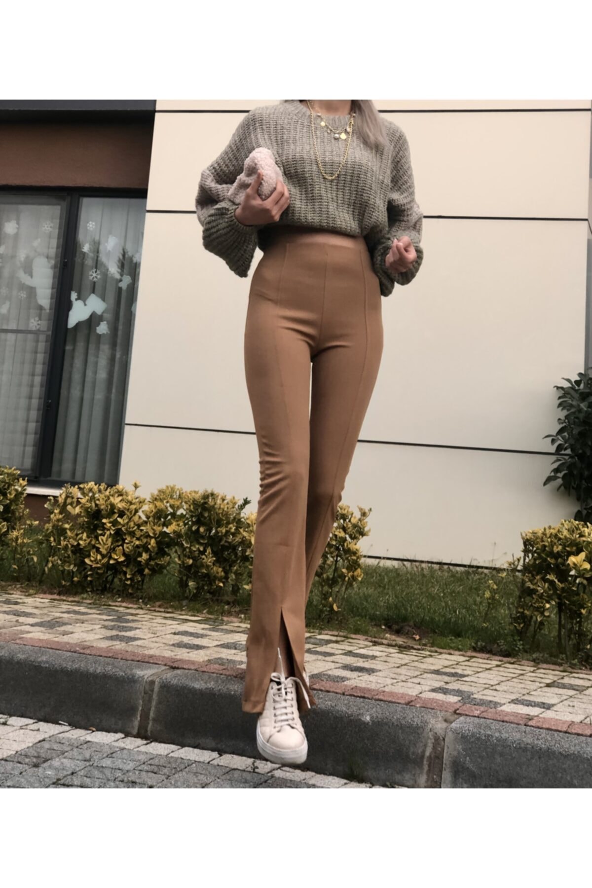 twingirls Azranna Yırtmaçlı Tayt Pantalon