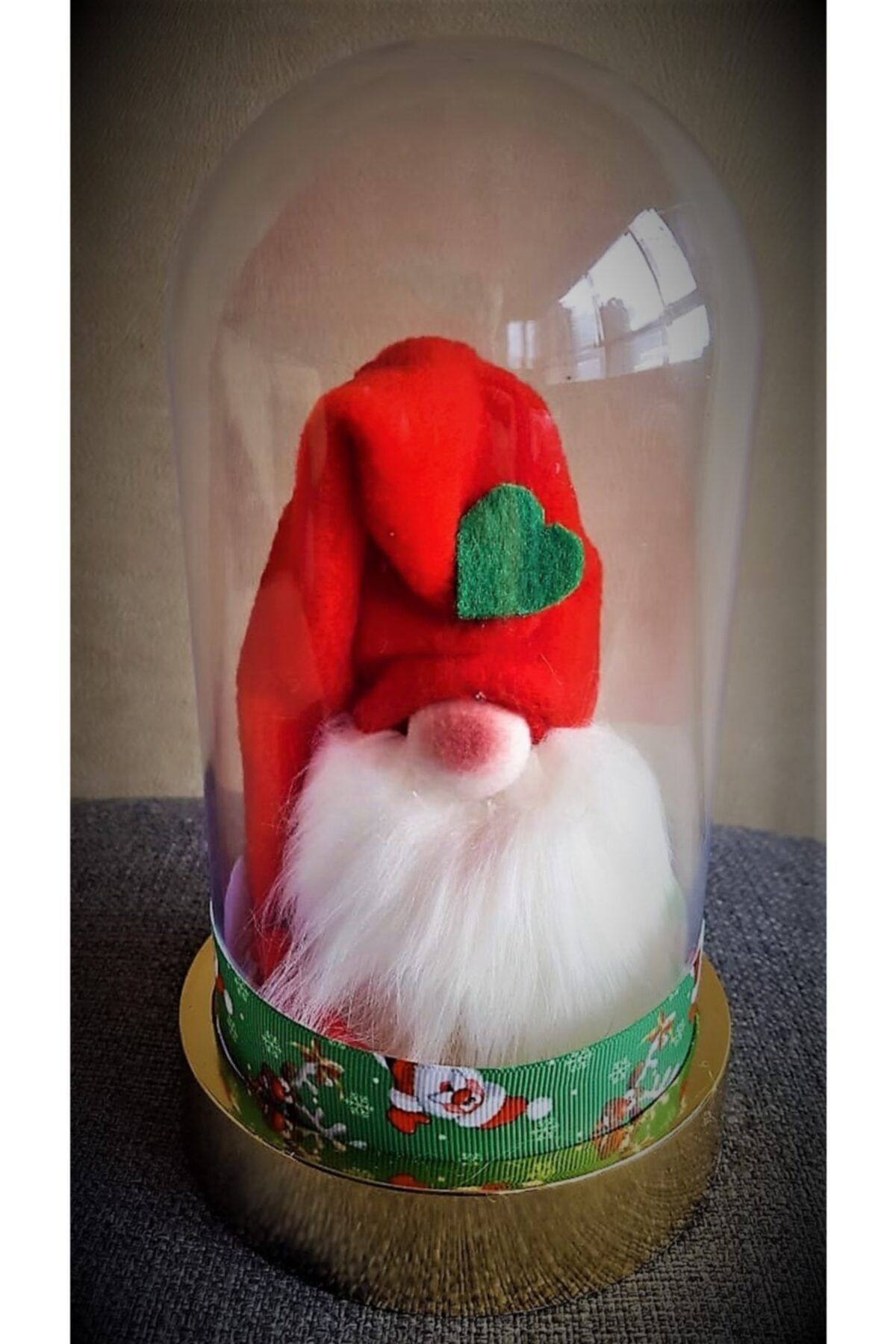 ESOART Yılbaşı Cücesi Gnome Fanusta (şans Getirir)