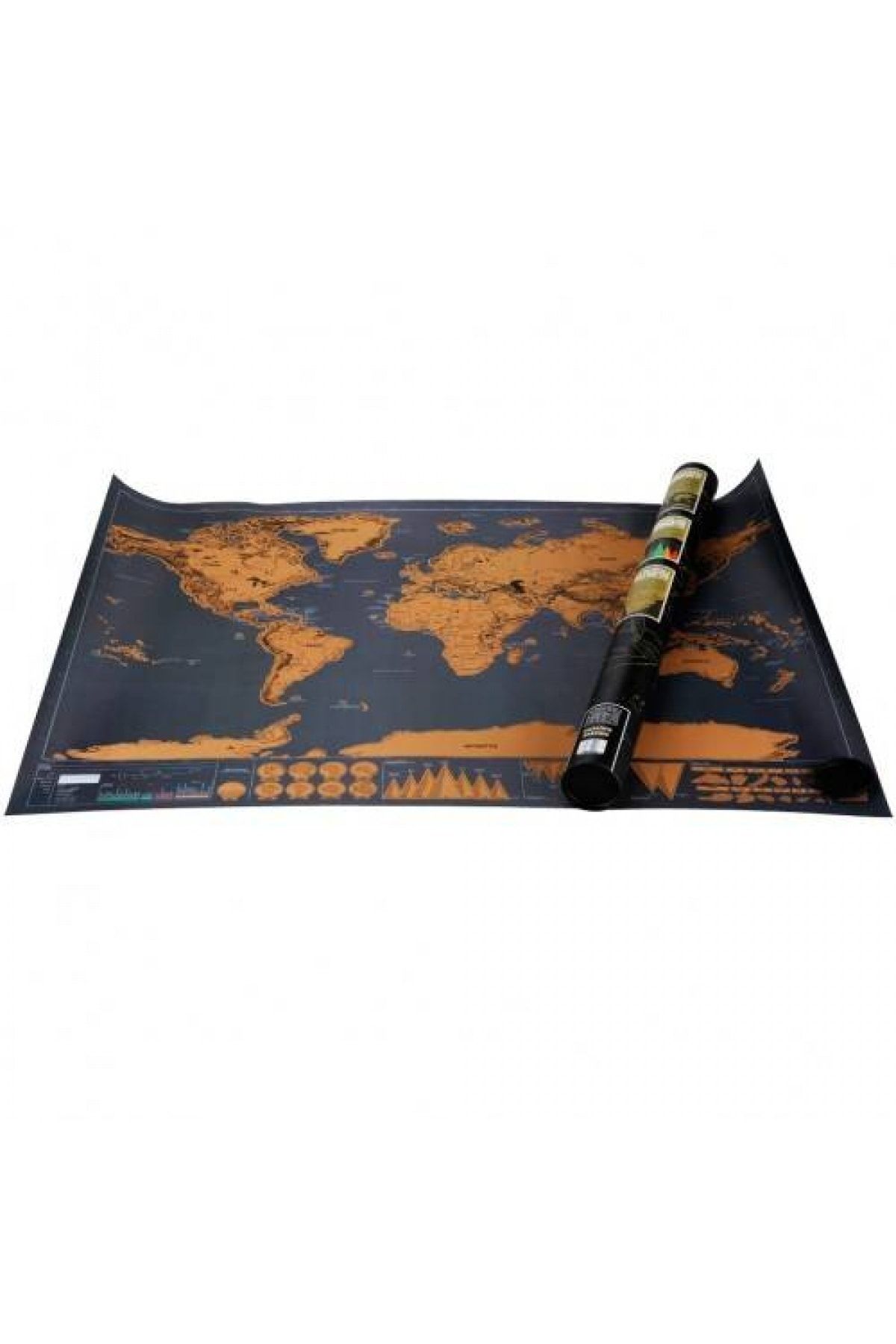 DREAM VEGA Scratch Map Kazıma Poster Haritası Deluxe