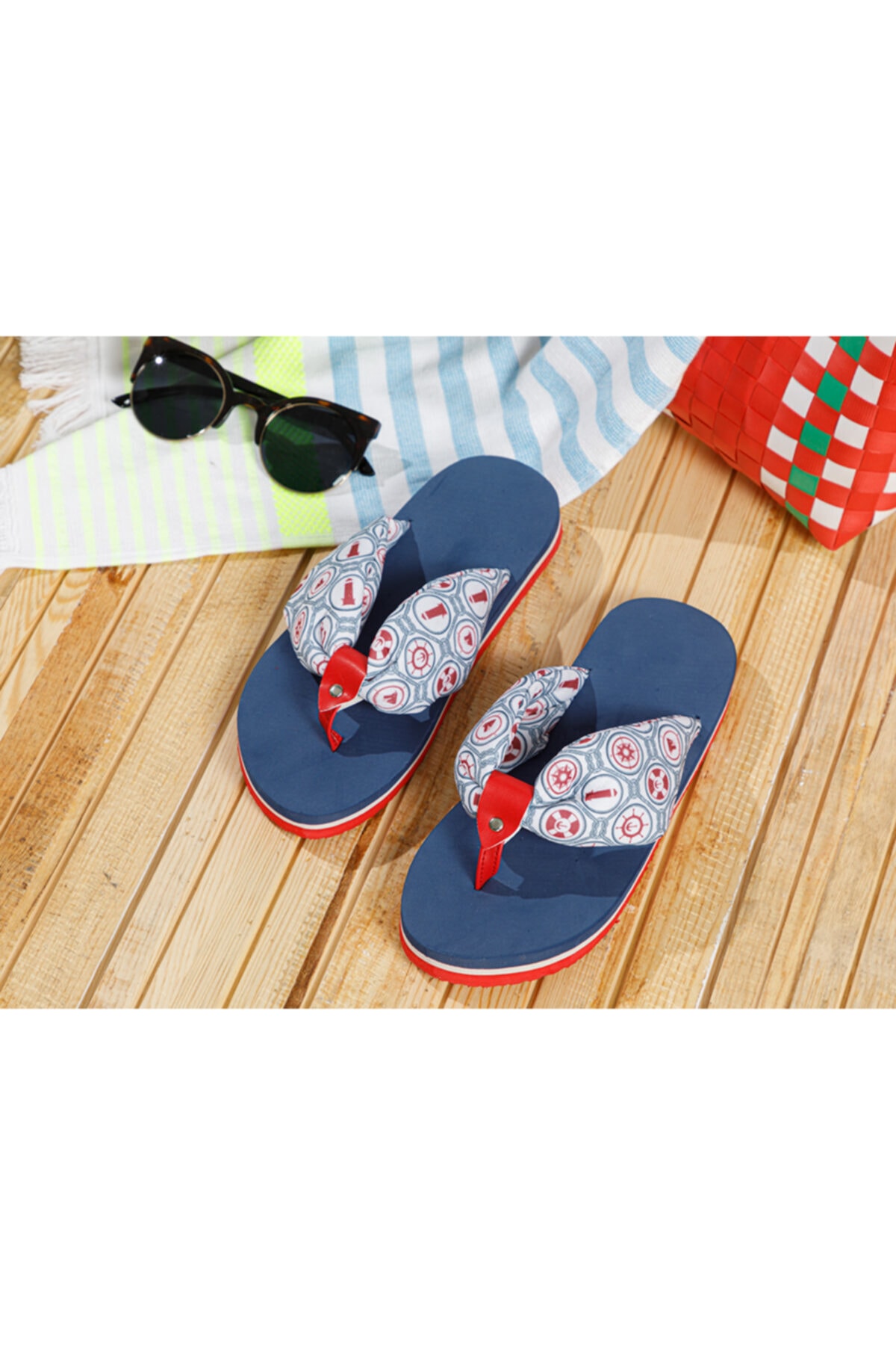 English Home Diana Plaj Terliği 39 Koyu Lacivert