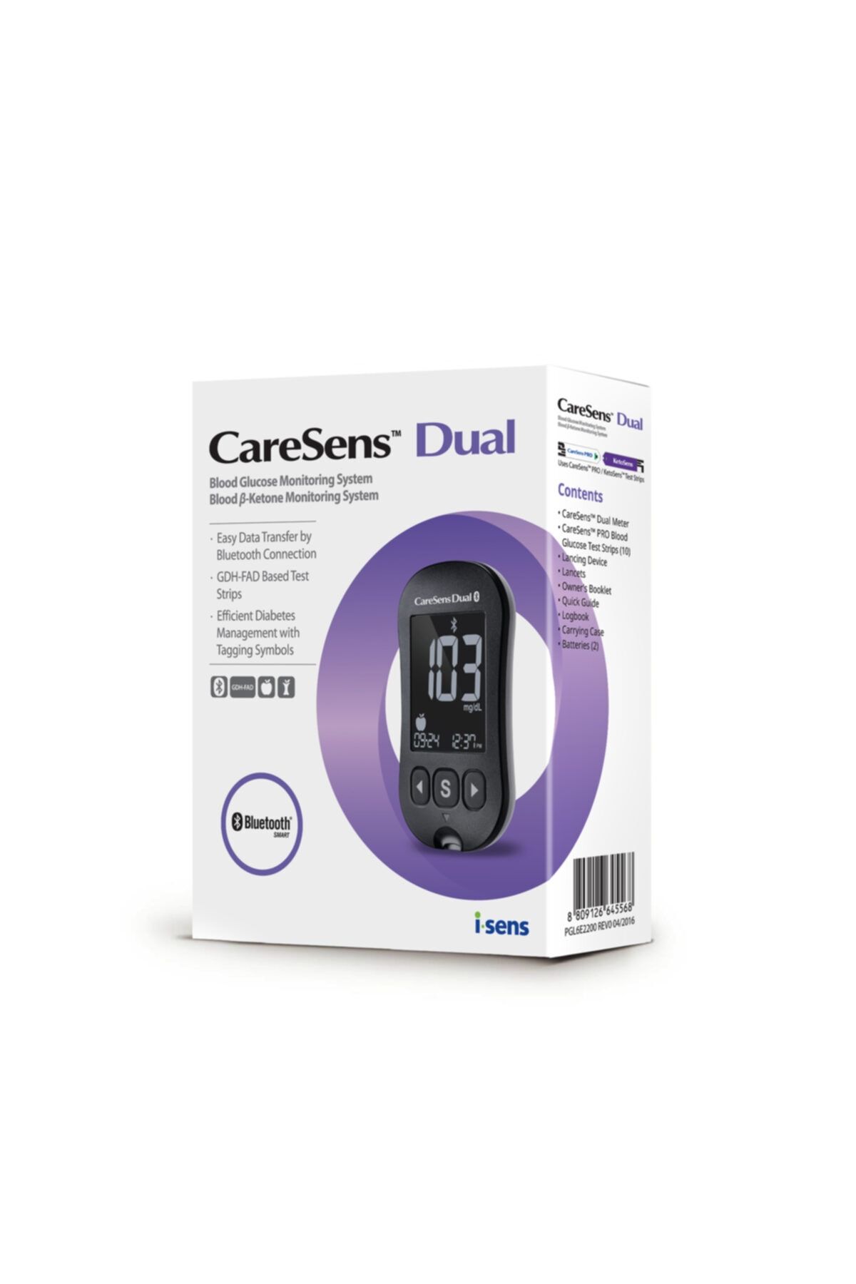 CARESENS Dual Ve 10 Adet Ketosens Keton Stribi