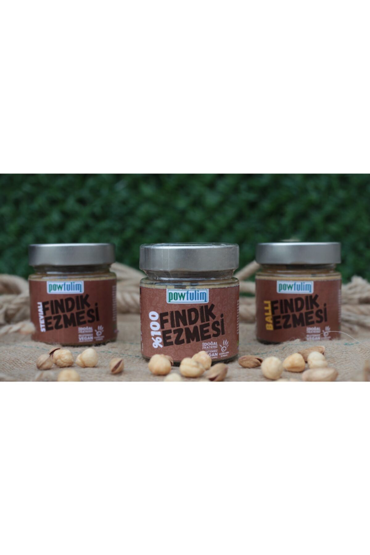 powfulim %100 Fındık Ezmesi (3lü Paket)
