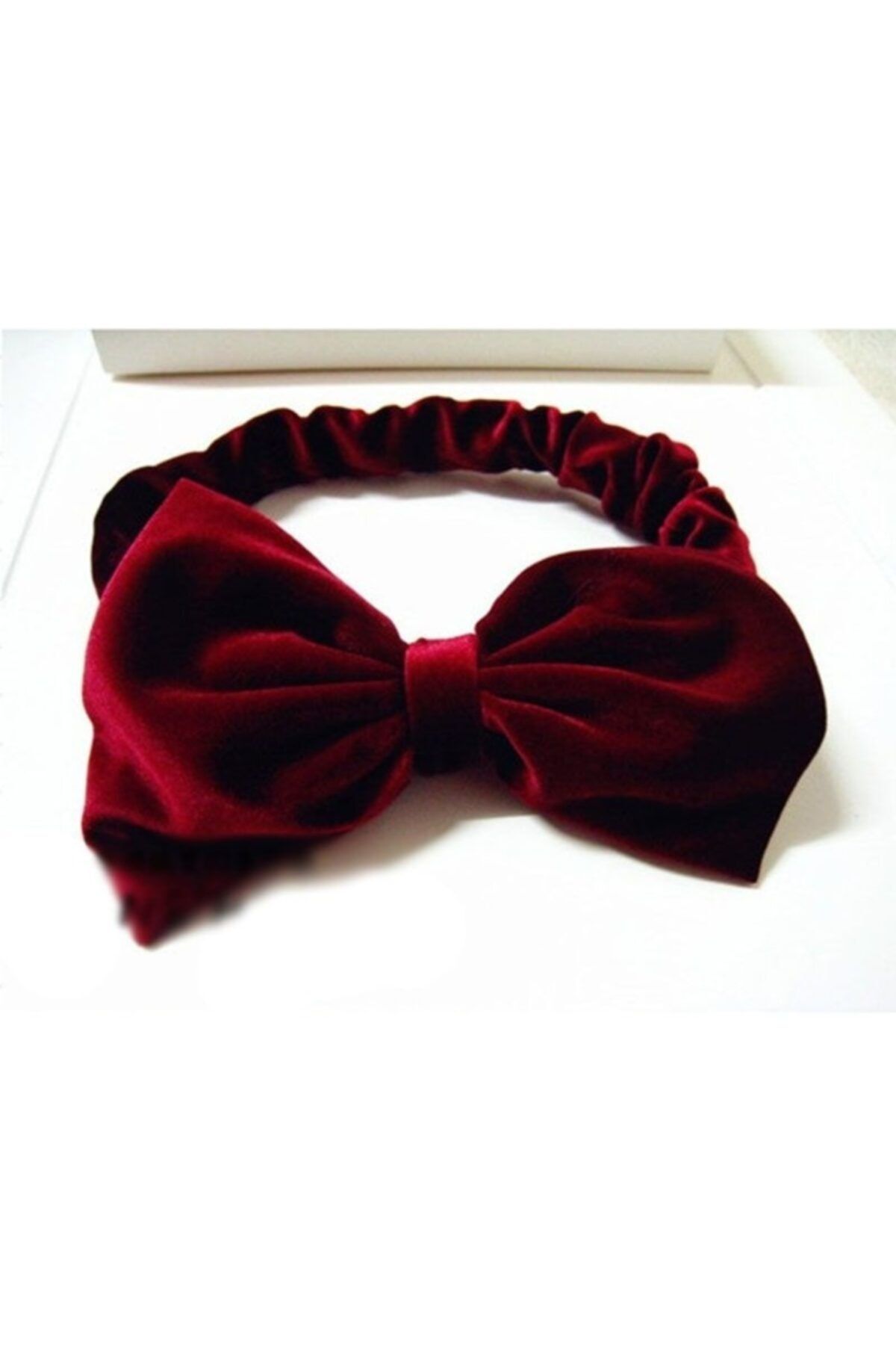 Nusyaa Kadife Bordo Fiyonk Bandana