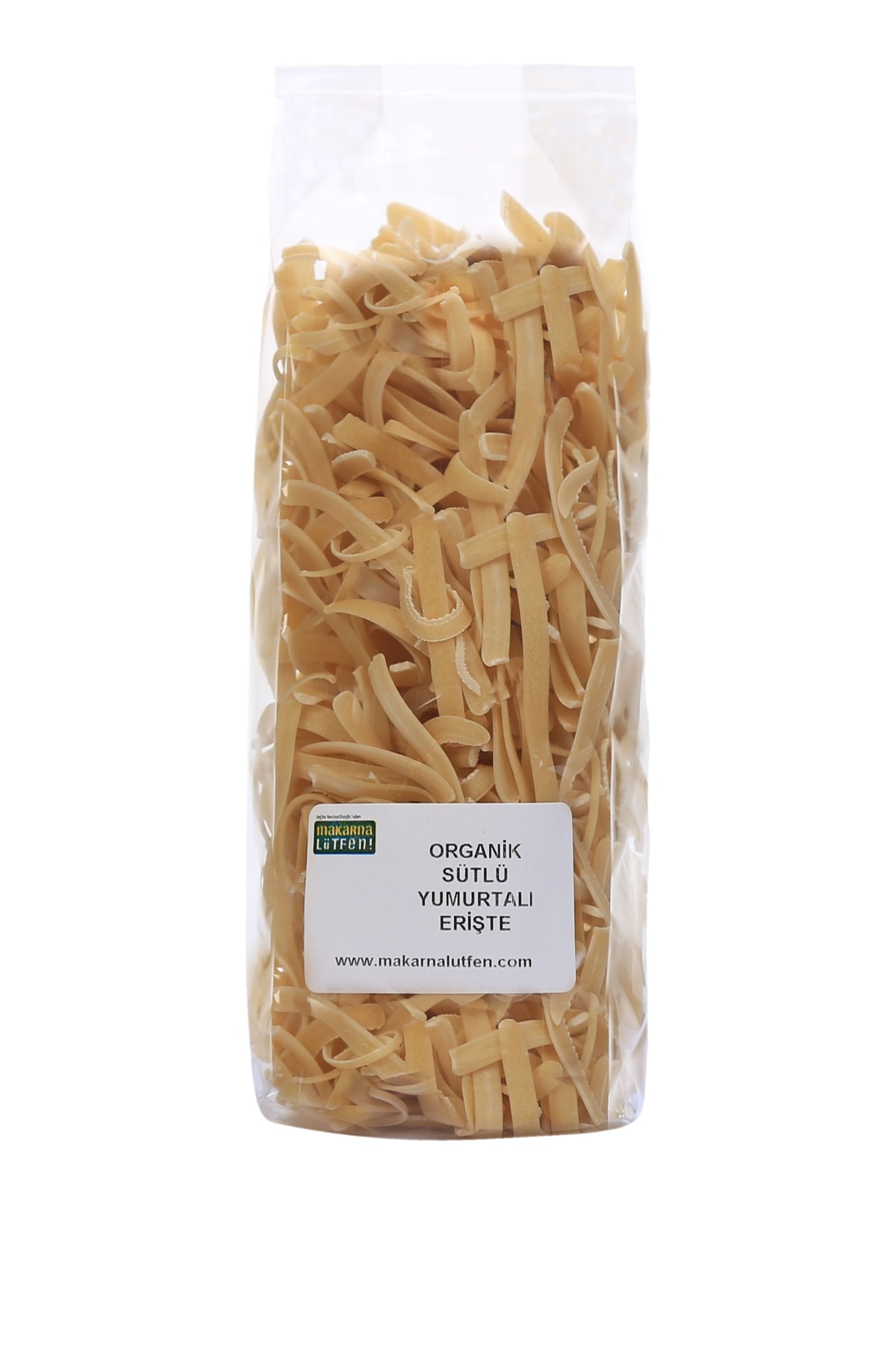 Makarna Lütfen Organik Sütlü ve Yumurtalı Erişte 250 g