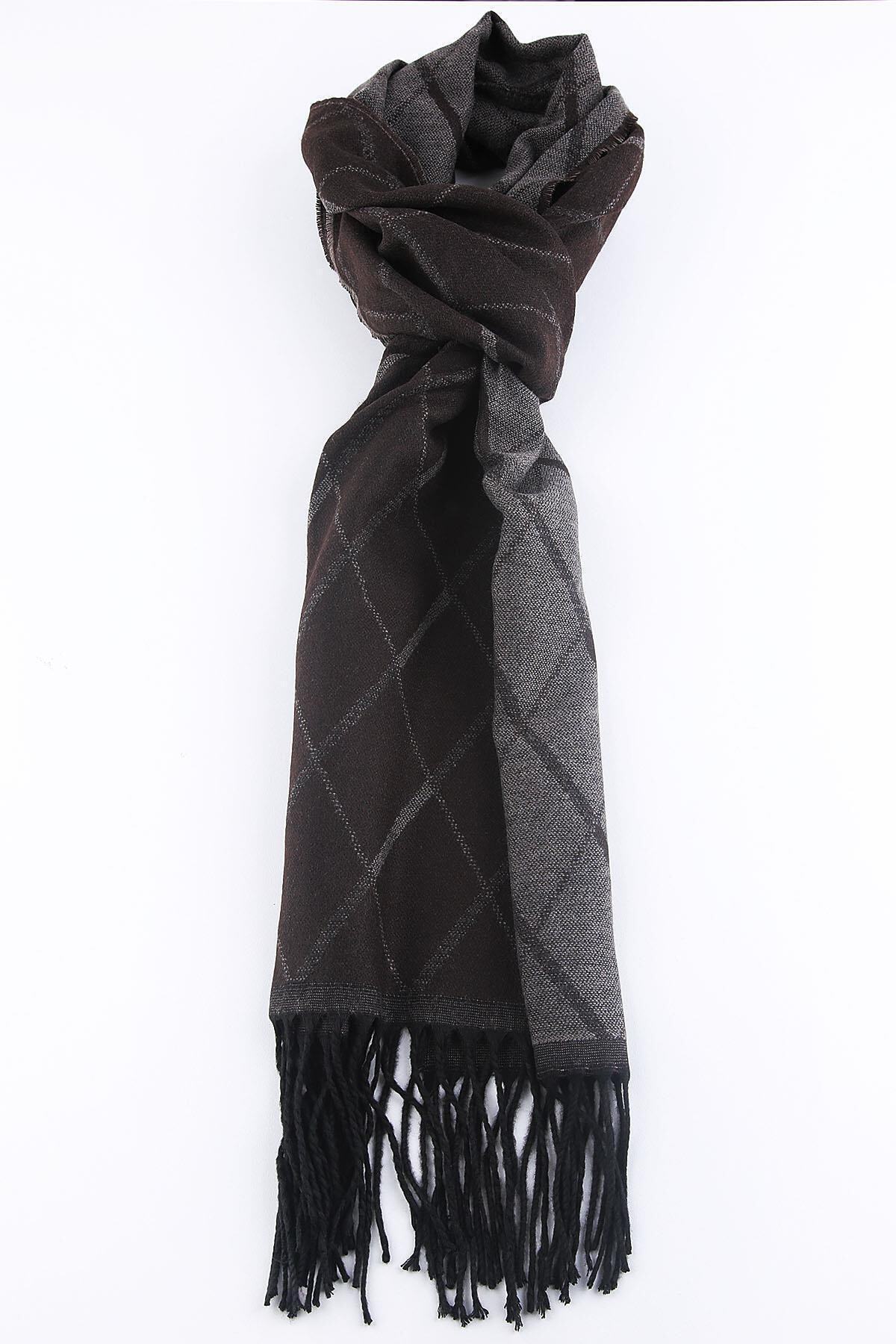 Kravatkolik Erkek Kahverengi Atkı