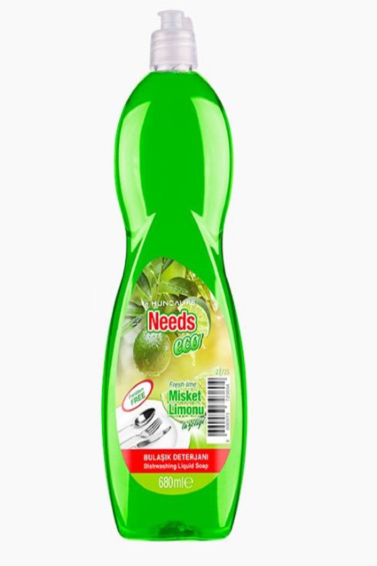 Huncalife Needs Eco Bulaşık Deterjanı 680 ml Misket Limonlu