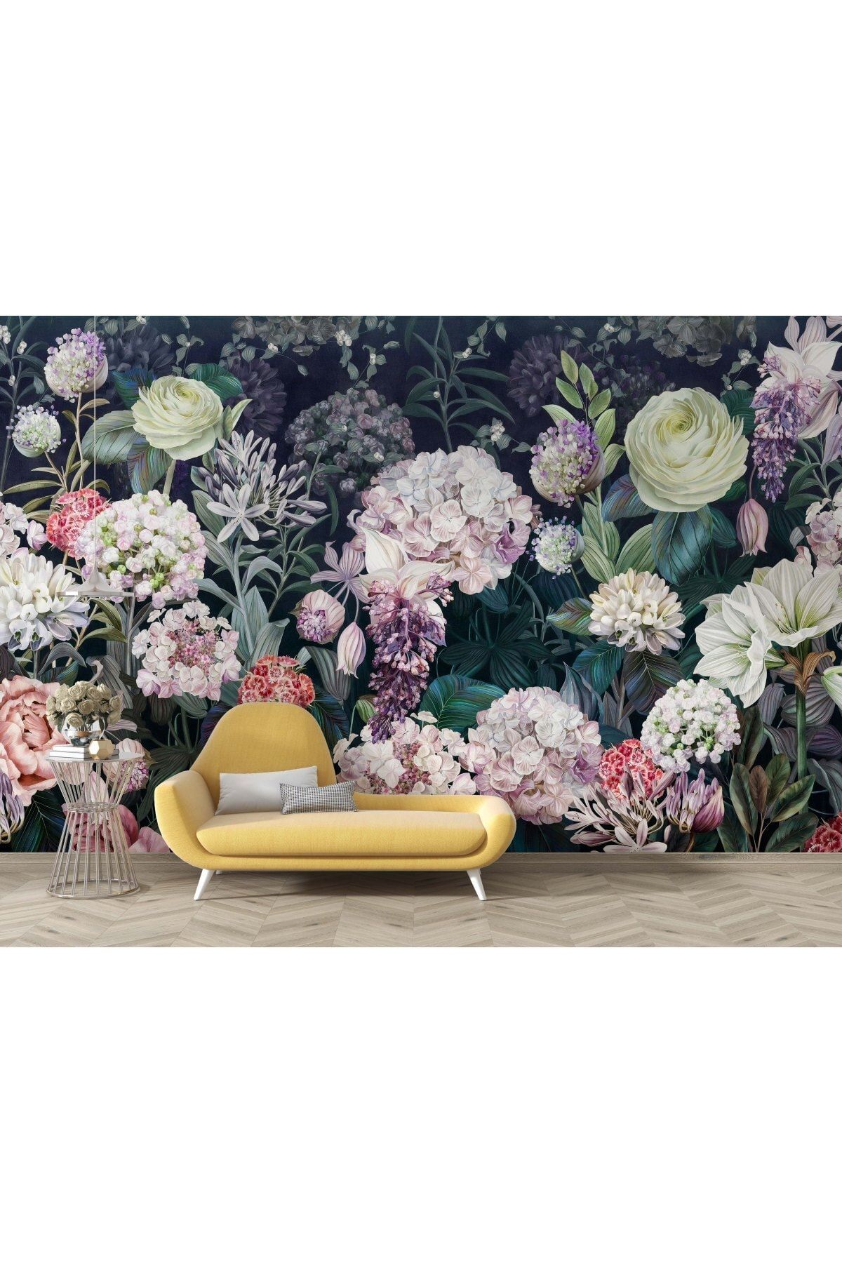 OrhunStore Çiçekler 3d Poster - 3 Boyutlu Tek Parça Duvar Kağıdı