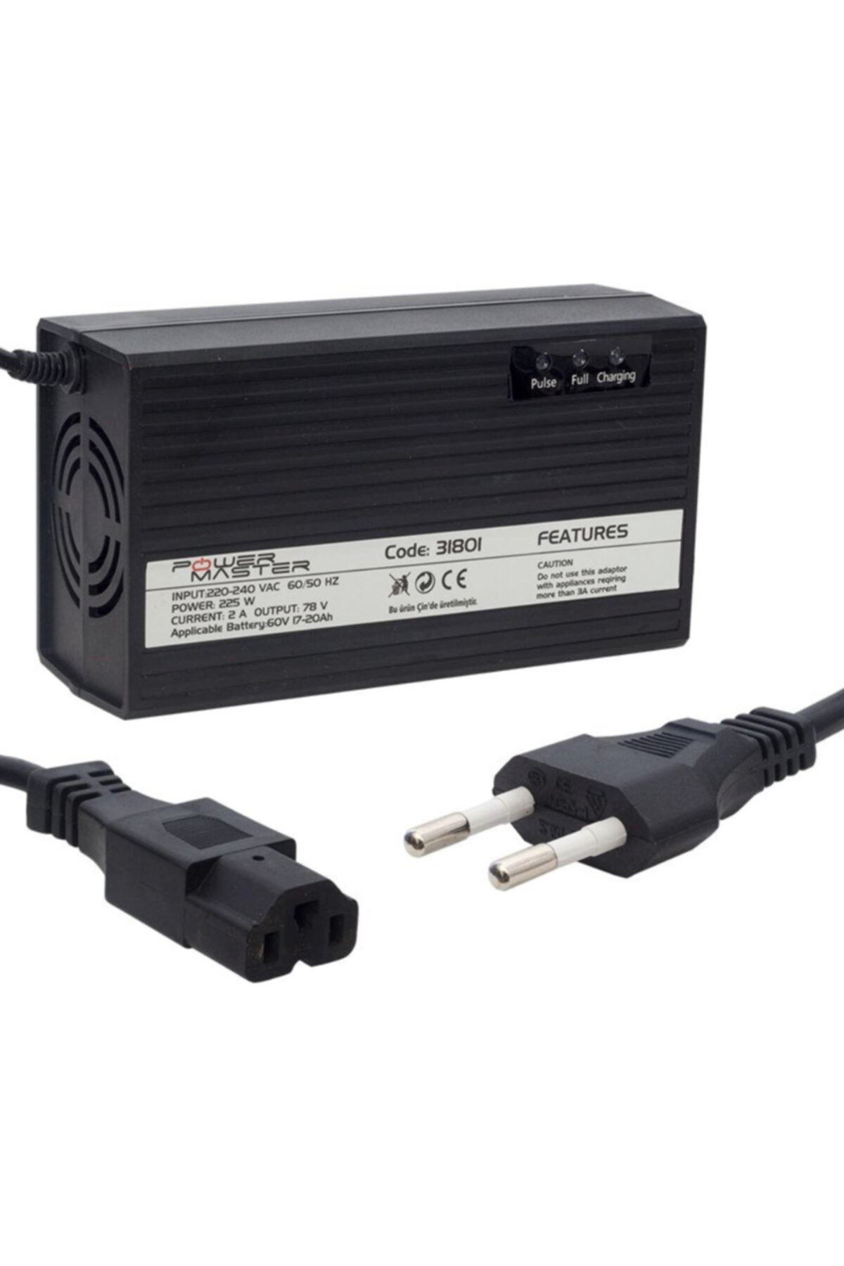ACIKO Elektrikli Bisiklet Şarj Aleti 60v 20a