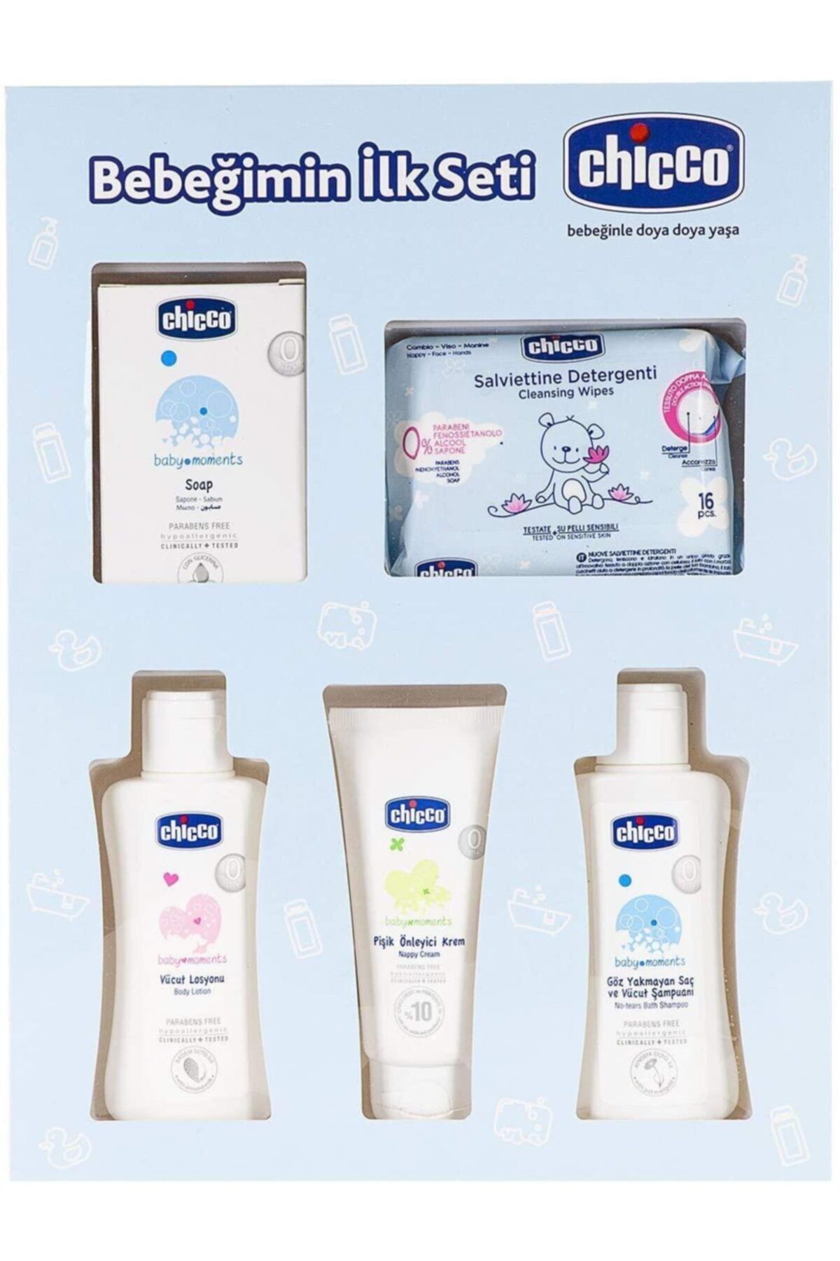 Chicco Mavi Bebeğimin İlk Bakım Seti