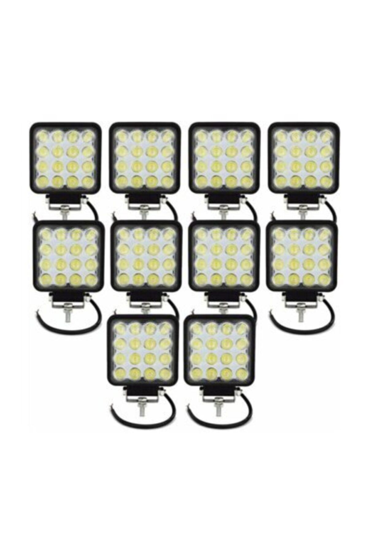 rock off road led sisfari lambasi 16 ledli kare calisma lambasi 10 adt fiyati yorumlari trendyol
