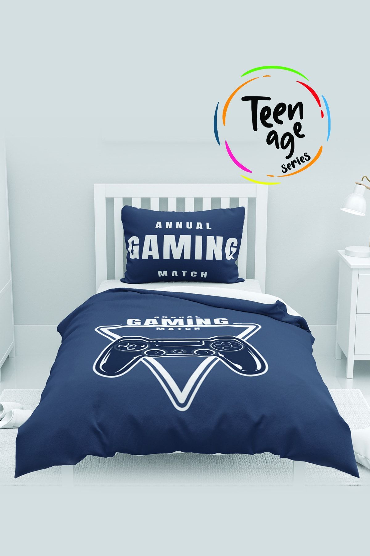 instababyrooms Teen Age Tek Kişilik Pamuk Saten Nevresim Takımı Model No 54