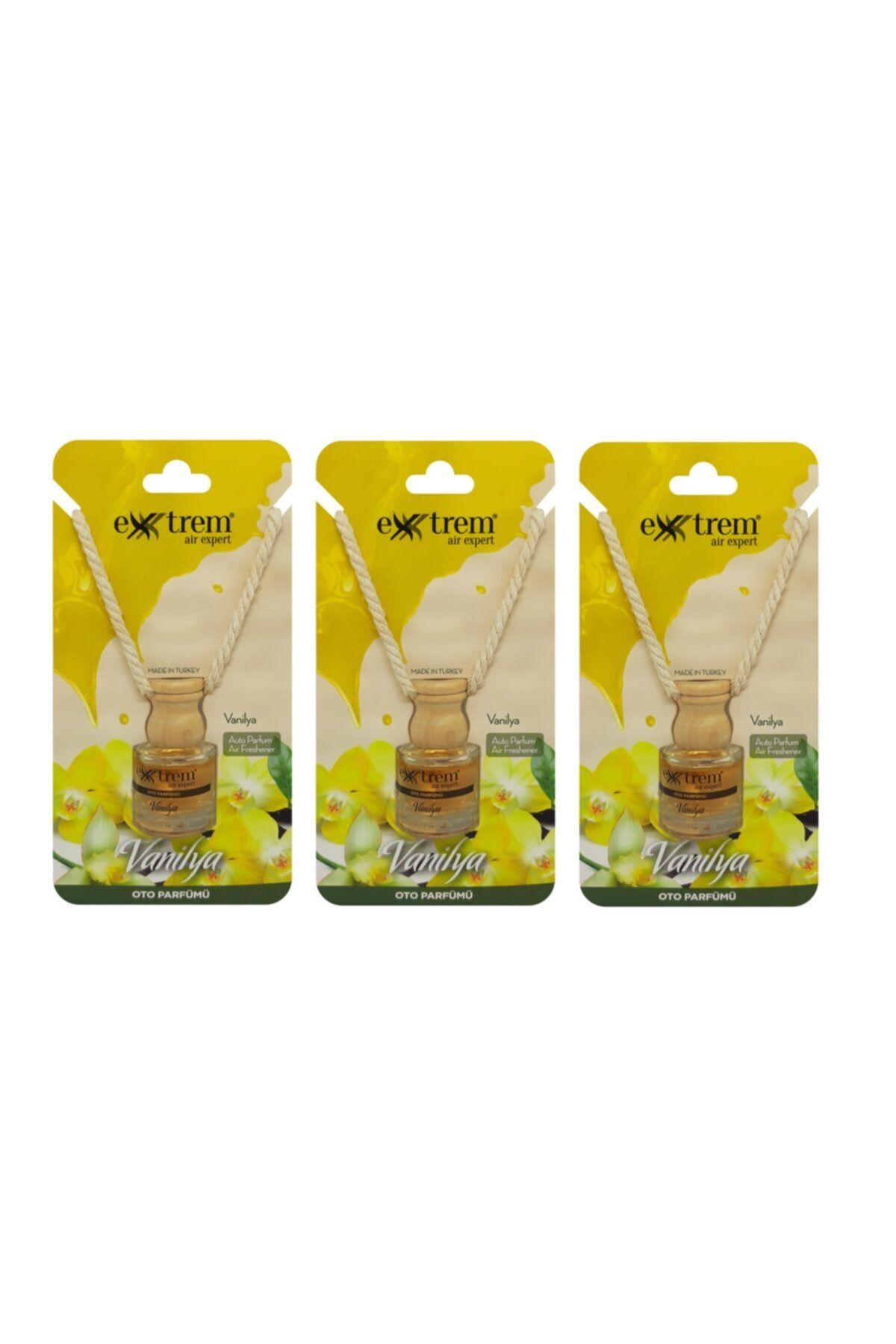 Extrem Vanilya Oto Parfümü 3 Adet X 8 ml